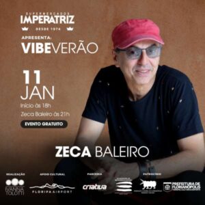 Leia mais sobre o artigo Zeca Baleiro se apresenta em show gratuito no projeto Vibe Verão