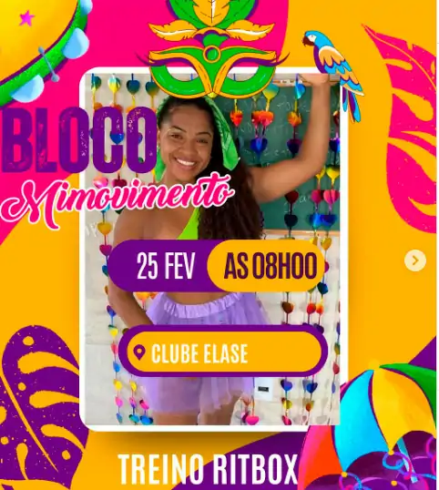 Bloco MIMOVIMENTO promove treino Ritbox e diversão gratuita em dois horários 1