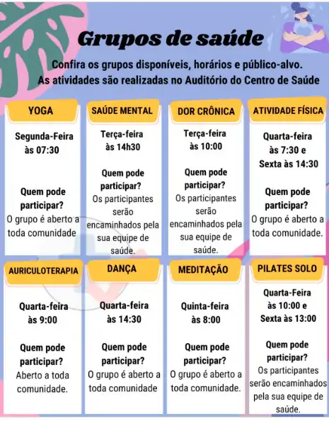 Centro de Saúde do Alto Ribeirão oferece grupos gratuitos para promoção da saúde 1