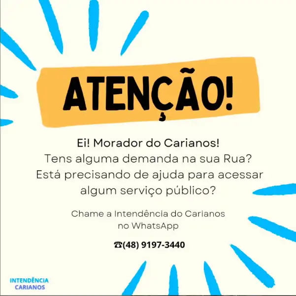 Intendência do Carianos Disponibiliza Contato para Demandas da Comunidade 3