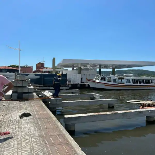 Praça no entorno da nova ponte da Lagoa já está em implantação 1