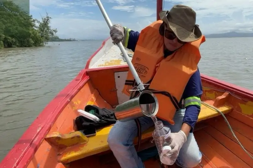 CASAN prossegue monitoramento ambiental da Baía do Saco Grande e seus afluentes 1