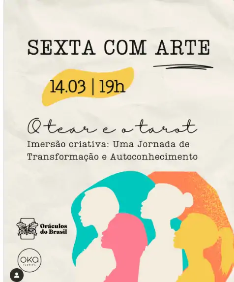 Primeira edição do evento "Sexta com Arte" promove imersão no tear e no tarot em Florianópolis 1