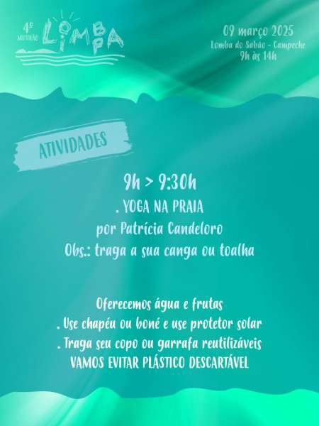 Quarto Mutirão Lomba Limpa acontece neste domingo no Campeche 2