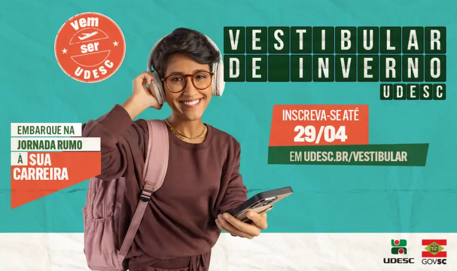 Udesc abre inscrições para 1.093 vagas em cursos de graduação pelo Vestibular de Inverno 2025 1