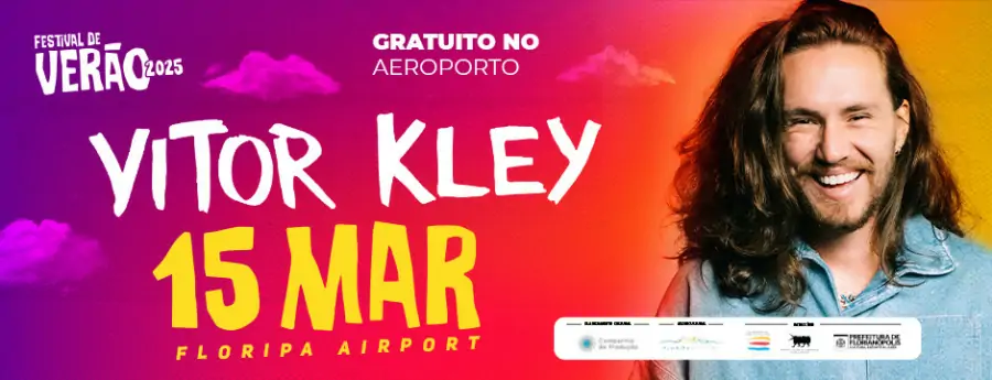 Vitor Kley se Apresenta em Florianópolis com Show Gratuito no Aeroporto Internacional 1