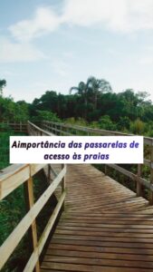 Leia mais sobre o artigo Passarelas de acesso às praias ajudam na preservação da restinga e controle ambiental