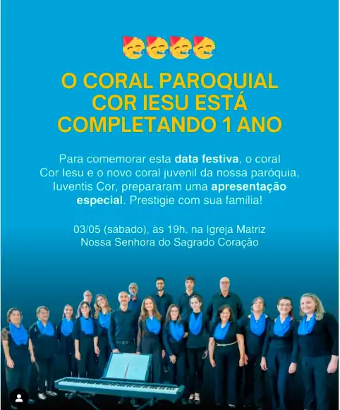 Coral Paroquial celebra primeiro aniversário com apresentação especial na Igreja Matriz do Campeche 11 Coral Paroquial celebra primeiro aniversário com apresentação especial na Igreja Matriz do Campeche 11