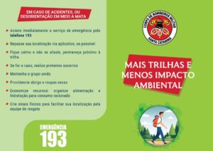 Leia mais sobre o artigo Corpo de Bombeiros Militar lança cartilha educativa com orientações para segurança em trilhas