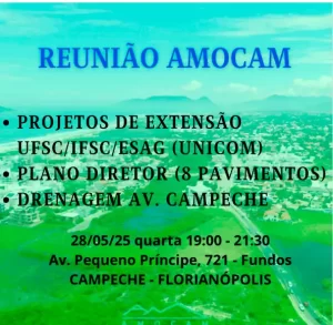 Leia mais sobre o artigo Comunidade do Campeche é convidada para reunião sobre projetos de extensão, drenagem e áreas de desenvolvimento