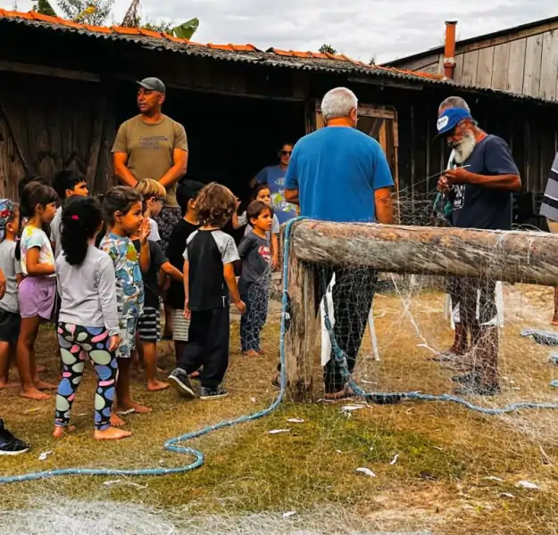 Crianças de creche da Capital visitam Rancho do Seu Getúlio no Campeche 8 Crianças de creche da Capital visitam Rancho do Seu Getúlio no Campeche 8
