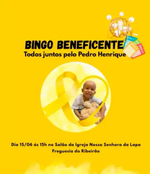 Família de Pedro Henrique organiza Bingo Beneficente para custear tratamento contra tumor cerebral 1 Família de Pedro Henrique organiza Bingo Beneficente para custear tratamento contra tumor cerebral 1