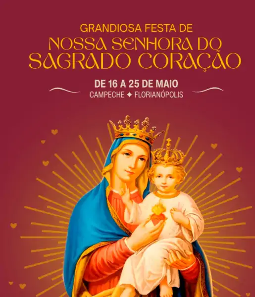 Paróquia Nossa Senhora do Sagrado Coração inicia programação festiva em honra à padroeira no mês de maio 1 Paróquia Nossa Senhora do Sagrado Coração inicia programação festiva em honra à padroeira no mês de maio 1