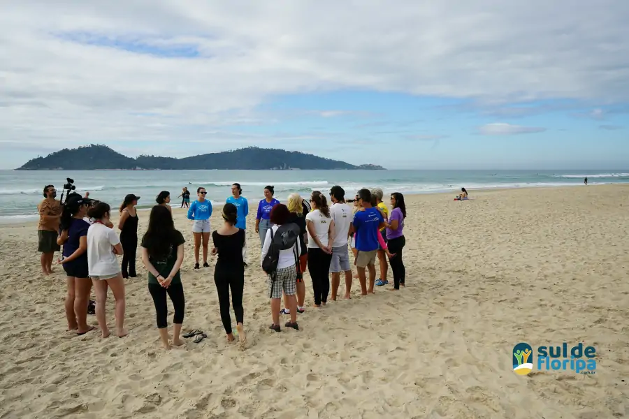 Mutirão do Projeto Meros do Brasil mobiliza voluntários na limpeza da Praia do Campeche 2 Mutirão do Projeto Meros do Brasil mobiliza voluntários na limpeza da Praia do Campeche 2