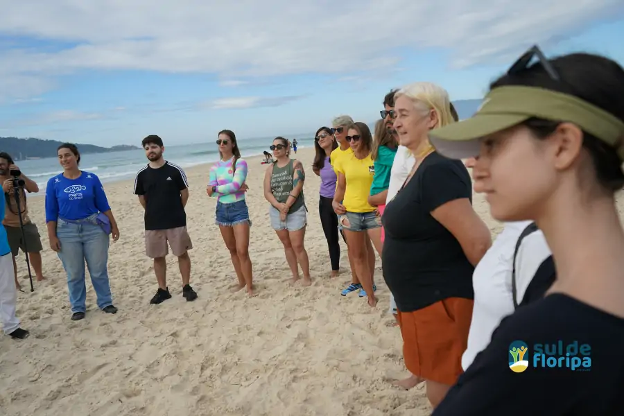 Mutirão do Projeto Meros do Brasil mobiliza voluntários na limpeza da Praia do Campeche 6 Mutirão do Projeto Meros do Brasil mobiliza voluntários na limpeza da Praia do Campeche 6