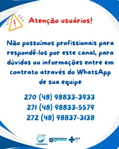 Leia mais sobre o artigo Centro de Saúde do Carianos informa horários e equipes de atendimento à comunidade