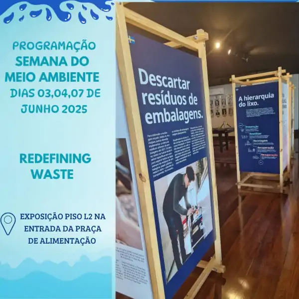 Exposição internacional “Redefining Waste” chega ao Floripa Shopping durante a Semana do Meio Ambiente 2025 1 Exposição internacional “Redefining Waste” chega ao Floripa Shopping durante a Semana do Meio Ambiente 2025 1