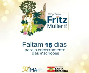 Leia mais sobre o artigo Inscrições do 25º Prêmio Fritz Müller terminam em 15 dias