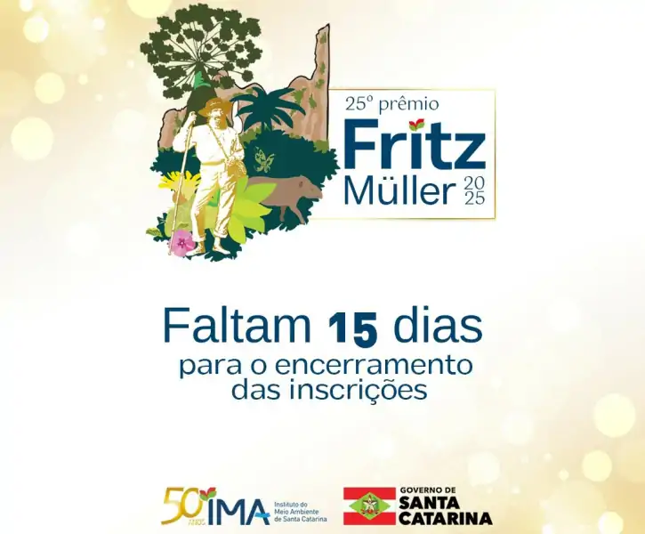 Inscrições do 25º Prêmio Fritz Müller terminam em 15 dias 1 Inscrições do 25º Prêmio Fritz Müller terminam em 15 dias 1