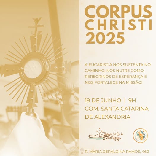 Paróquia Nossa Senhora da Boa Viagem convida fiéis para a celebração de Corpus Christi no Carianos 1 Paróquia Nossa Senhora da Boa Viagem convida fiéis para a celebração de Corpus Christi no Carianos 1