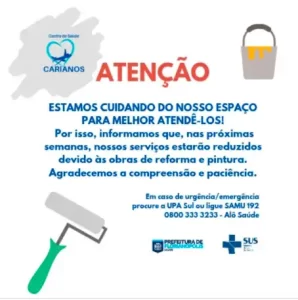 Leia mais sobre o artigo Unidade de Saúde do Carianos passará por melhorias e terá serviços temporariamente reduzidos