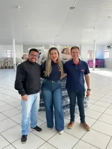 Leia mais sobre o artigo Berlanda marca chegada ao Rio Tavares com doação a entidade comunitária local