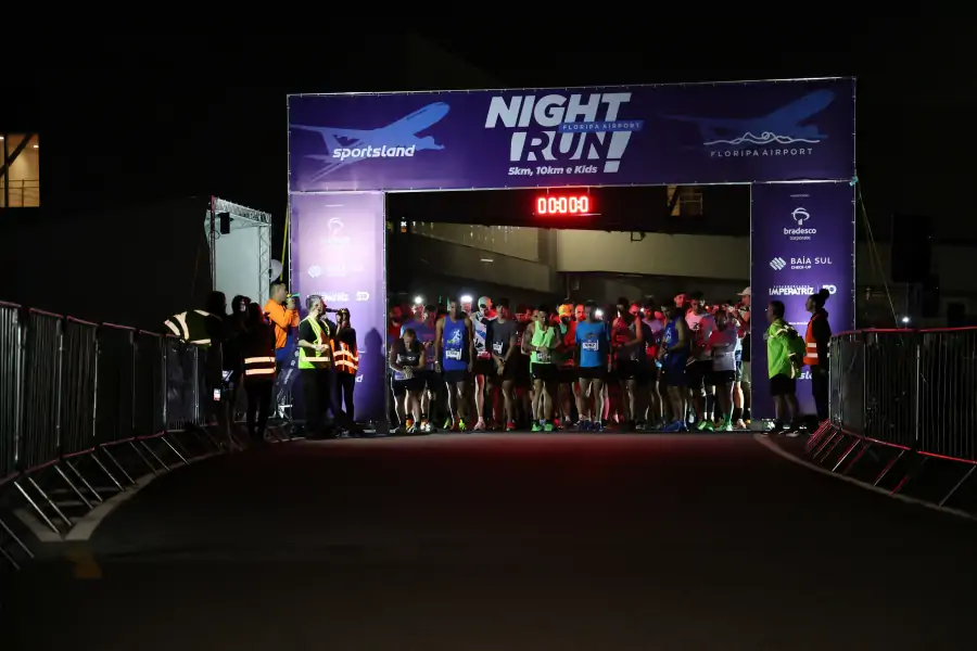 É neste sábado! A Night Run Floripa Airport será no melhor aeroporto do Brasil e com capacidade máxima de participantes 1
