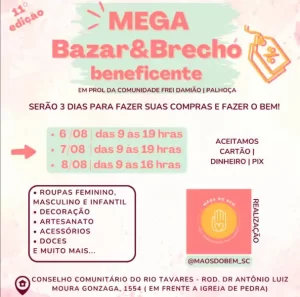 Leia mais sobre o artigo Mãos do Bem realizam brexó Beneficente em prol da comunidade Frei Damião