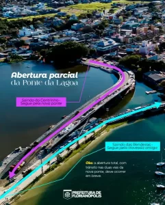 Leia mais sobre o artigo Mudança no tráfego da Lagoa: nova ponte é parcialmente liberada e altera circulação na região