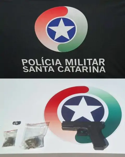 Polícia Militar apreende simulacro e drogas com adolescentes próximos a escola no Rio Tavares 3