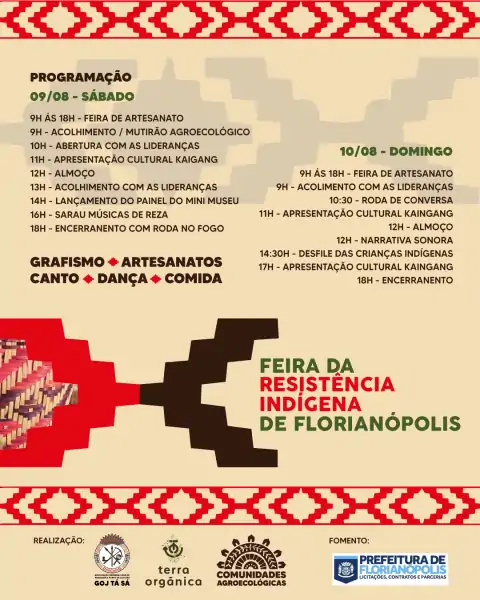 Semana Municipal dos Povos Indígenas começa com a Feira da Resistência em Florianópolis 2