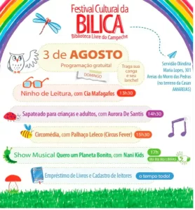 Leia mais sobre o artigo 2º Festival Cultural da Bilica acontece neste domingo com atrações gratuitas para toda a família