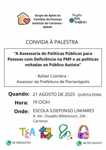 Leia mais sobre o artigo Carianos recebe palestra sobre políticas públicas para pessoas com autismo