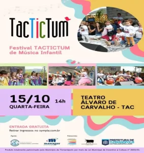 Leia mais sobre o artigo Festival TAC TIC TUM de Música Infantil chega ao TAC em outubro