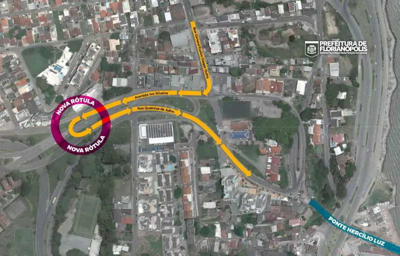 Nova rótula da Ivo Silveira foi aberta ao trânsito no sábado e promete melhorias no fluxo viário 1