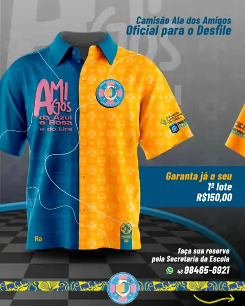 Acadêmicos do Sul da Ilha lança ala especial para desfile no Centenário do Lira Tênis Clube 2