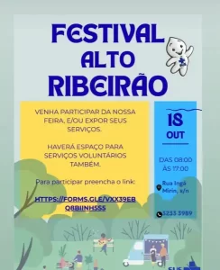 Leia mais sobre o artigo Alto Ribeirão terá Festival com feira e serviços no dia 18 de outubro