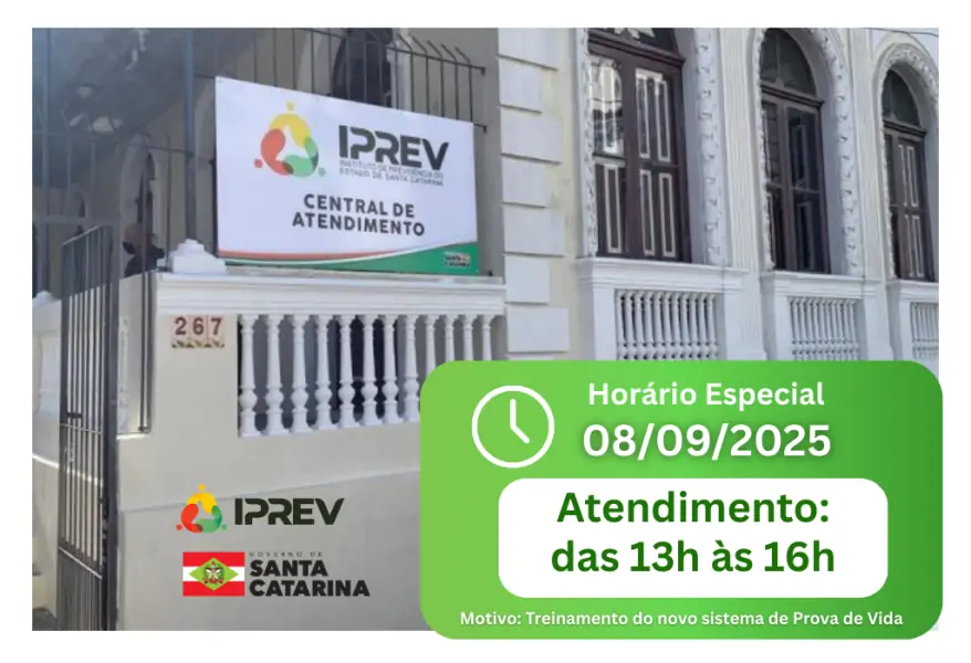 Central de Atendimento do IPREV terá horário diferenciado no próximo dia 08 de setembro 1