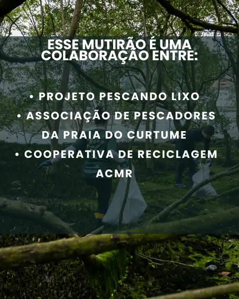 Comunidade realiza mutirão de limpeza na Praia do Curtume neste sábado 4