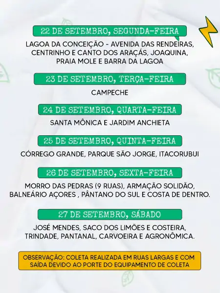 Fique ligado na coleta de resíduos verdes no Sul da Ilha 3