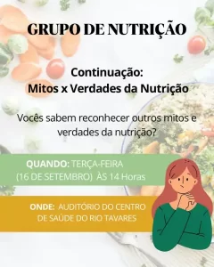 Leia mais sobre o artigo Grupo de Nutrição do Rio Tavares realiza segundo encontro