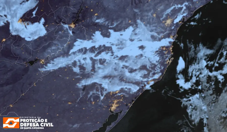 Monitoramento meteorológico aponta tempo estável com chance de chuva no decorrer do dia em SC 1