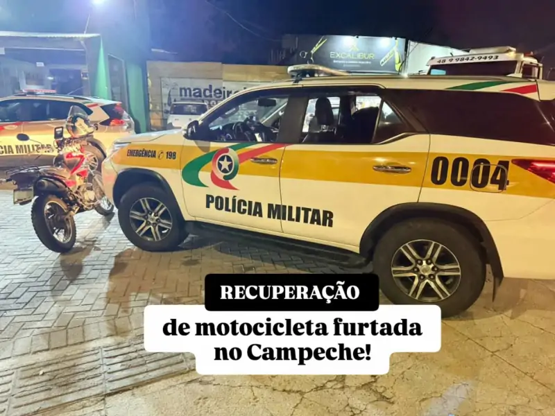 Motociclista tenta fugir com moto furtada e acaba detido pela PMRv no Campeche 1