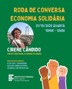 Leia mais sobre o artigo Roda de conversa sobre Economia Solidária será realizada nesta quarta-feira
