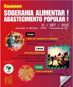 Leia mais sobre o artigo Seminário na UFSC debate soberania alimentar e abastecimento popular