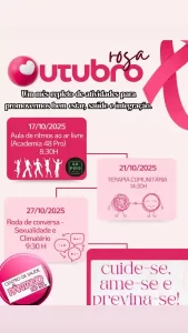 Leia mais sobre o artigo Centro de Saúde do Pântano do Sul promove programação especial do Outubro Rosa com atividades de saúde e bem-estar