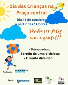 Leia mais sobre o artigo Dia das Crianças na Praça do Carianos promete uma tarde de alegria e diversão para toda a comunidade