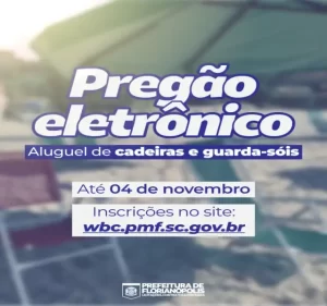 Leia mais sobre o artigo Prefeitura de Florianópolis abre edital para aluguel de cadeiras e guarda-sóis em praias
