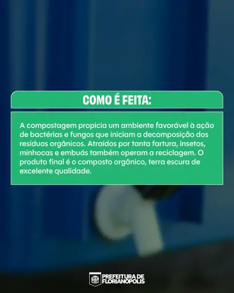 Prefeitura de Florianópolis orienta sobre separação correta de resíduos orgânicos 4