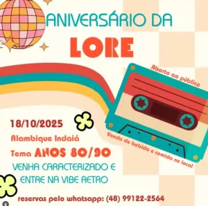 Leia mais sobre o artigo Sertão do Ribeirão terá festa retrô em comemoração ao Aniversário da Lore